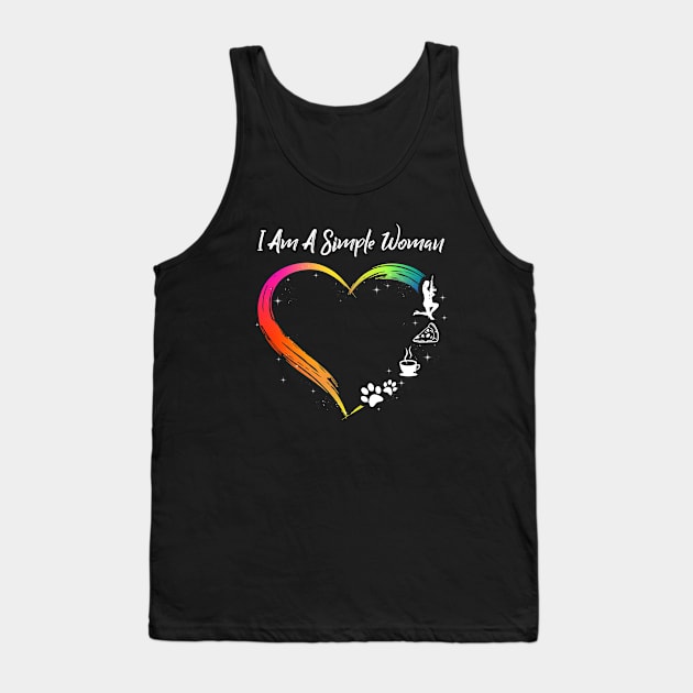 I Am A Simple Woman Love Gun Dog Coffee Tank Top by Hassler88